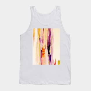 Yellow and purple modern abstract painting Tank Top